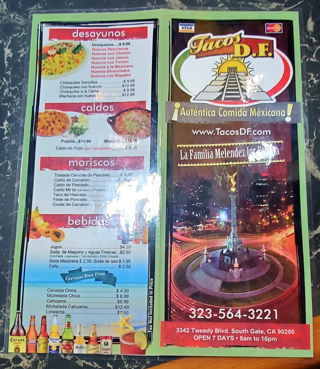 Tacos DF Menu - Image 2
